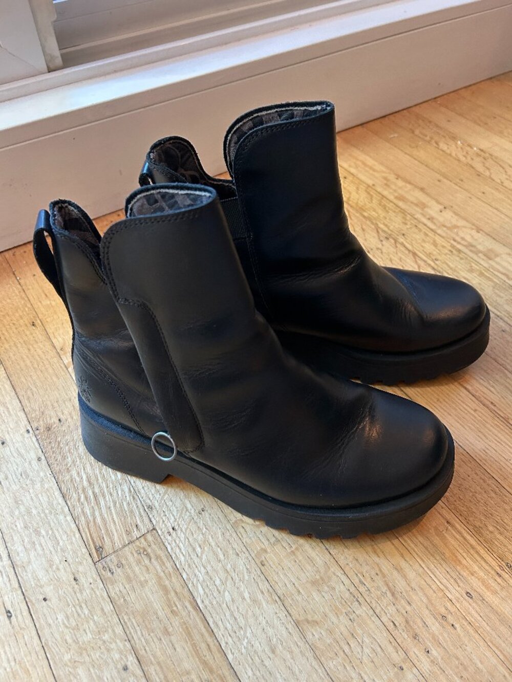 Fly London Black Leather Boots